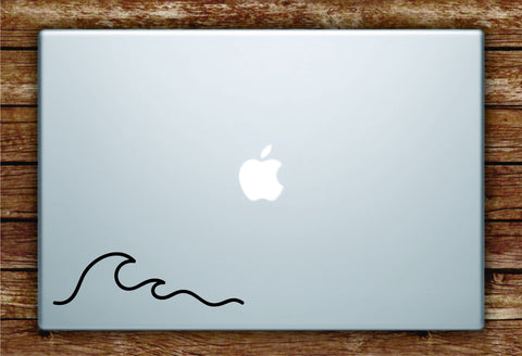 Wave Laptop Apple Macbook Car Quote Wall Decal Sticker Art Vinyl Beautiful Inspirational Wavy Surf Minimalist Indie Ocean Beach Travel