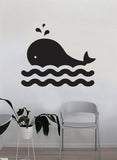 Whale Decal Sticker Wall Vinyl Decor Art Living Room Bedroom Kids Nursery Baby Teen Animal Ocean Beach Fish