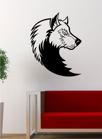 Wolf Version 3 Animal Design Decal Sticker Wall Vinyl Art Home Room Decor