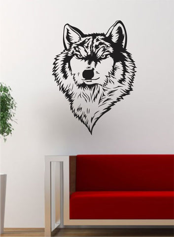 Wolf Version 4 Animal Design Decal Sticker Wall Vinyl Art Home Room Decor