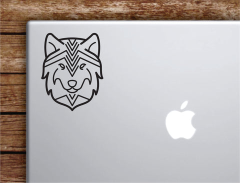 Wolf V2 Laptop Wall Decal Sticker Vinyl Art Quote Macbook Apple Decor Car Window Truck Teen Inspirational Girls Animals