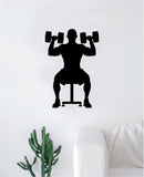 Working Out Decal Sticker Wall Vinyl Art Wall Bedroom Room Decor Motivational Inspirational Teen Sports Gym Fitness