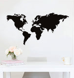 World Map Wall Decal Home Decor Vinyl Art Sticker Bedroom Quote Nursery Baby Teen Boy Girl School Teacher Classroom Adventure Travel