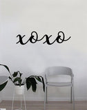 XOXO v2 Cursive Quote Beautiful Design Decal Sticker Wall Vinyl Decor Art Make Up Cosmetics Beauty Salon Funny Girls Eyelashes