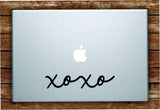 XOXO Laptop Apple Macbook Quote Wall Decal Sticker Art Vinyl Beautiful Inspirational Girls Hugs Kisses Cute