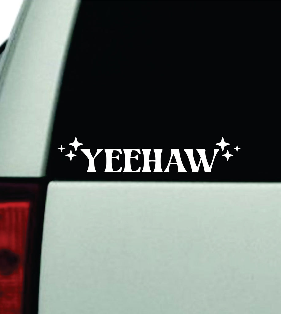 Yeehaw Car Decal Truck Window Windshield Rearview Mirror JDM Bumper St ...