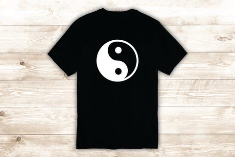 Yin Yang T-Shirt Tee Shirt Vinyl Heat Press Custom Inspirational Quote Teen Yoga Balance Meditate