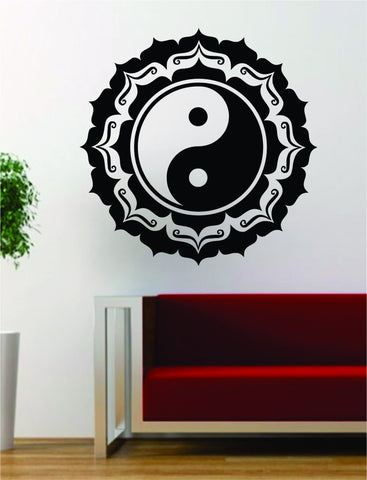 Mandala Yin Yang Version 3 Decal Sticker Wall Vinyl Art Design Home Decor