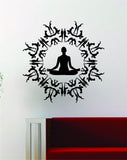 Yoga Poses Design Decal Sticker Wall Vinyl Art Words Decor Meditation Fitness