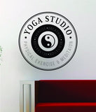 Yoga Studio v2 Decal Sticker Wall Vinyl Art Words Decor Meditation Yin Yang